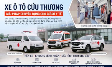 XE Ô TÔ CỨU THƯƠNG – GIẢI PHÁP CHUYÊN DỤNG CHO CƠ SỞ Y TẾ